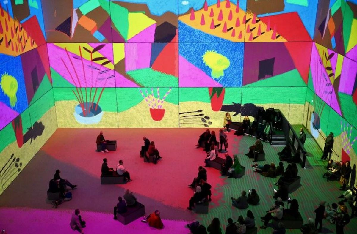 Hockney immersive takes plunge into artist's creative process