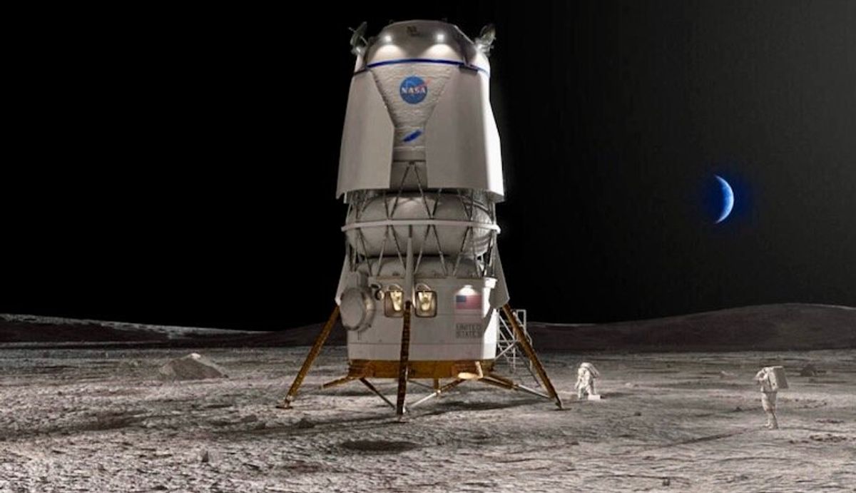After SpaceX, NASA taps Bezos's Blue Origin to build Moon lander
