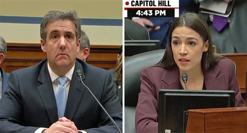 WATCH: Rep AOC gets Michael Cohen to admit under oath that Trump committed insurance and tax fraud