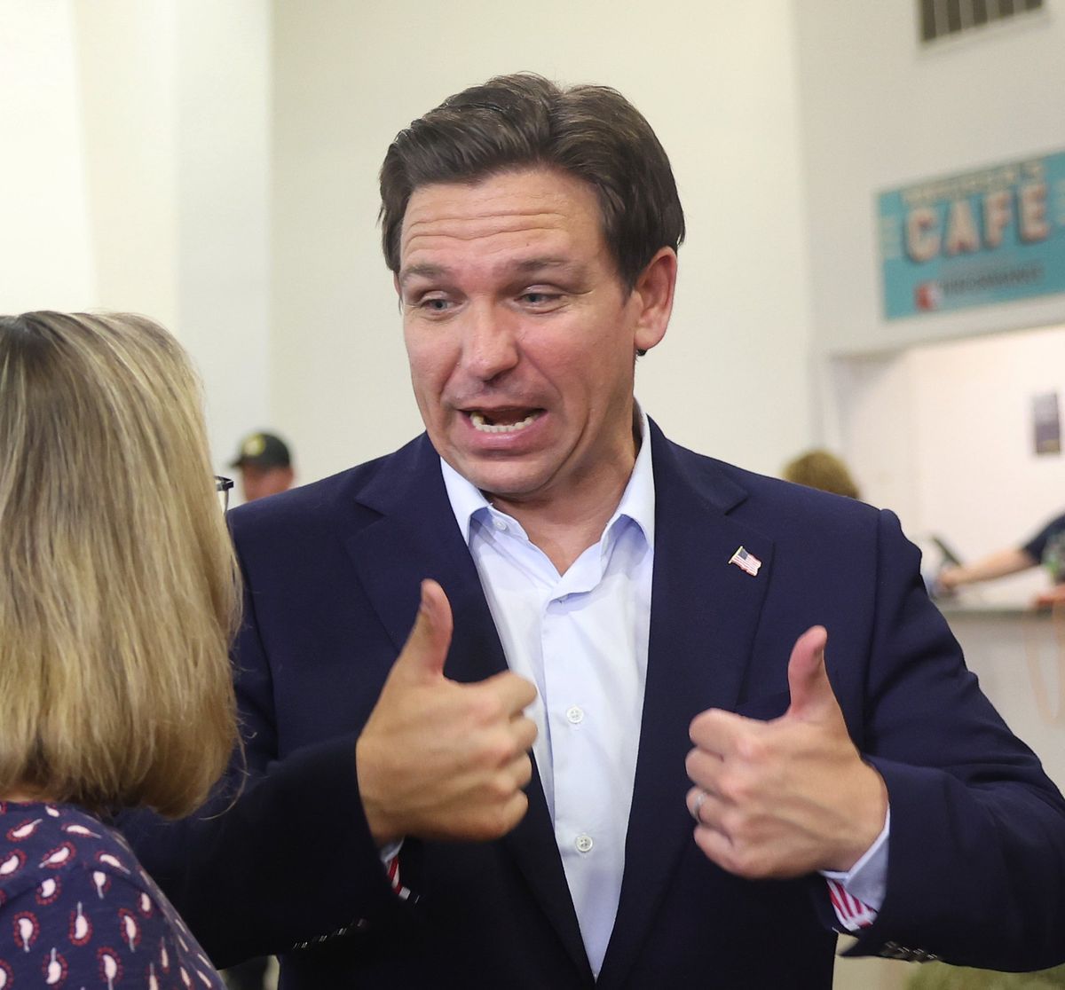 Ron DeSantis birthday card advertisement goes up in flames - Raw Story