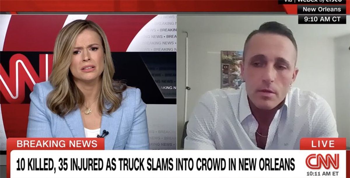 'Speechless' CNN host stunned by New Orleans attack witness stopped from helping victims