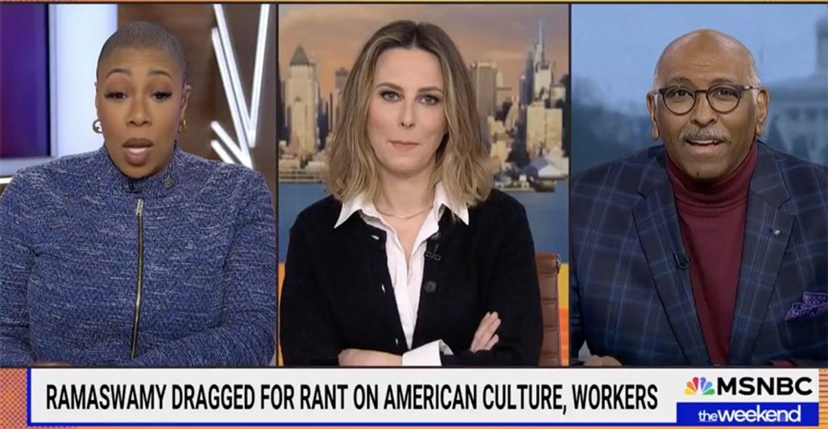 Watch: MSNBC hosts laugh and pile on Vivek Ramaswamy for infuriating Trump's MAGA fans