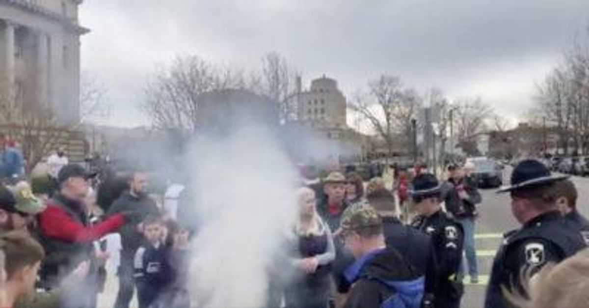 Idaho protestors bring their kids to mask-burnings promoted by far-right extremist lawmakers