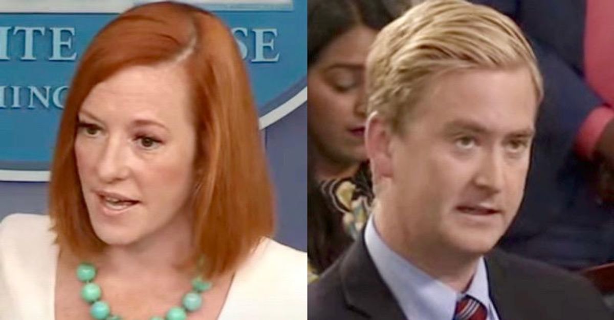 Jen Psaki forced to explain coronavirus basics to Fox News reporter asking ‘whose fault’ is it pandemic cases spiking