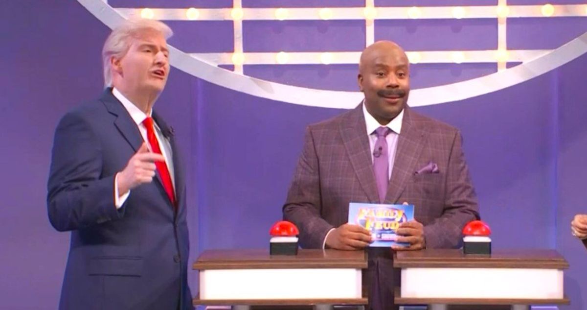 'Show me dementia!' SNL pits Trump and Harris against one another on 'Family Feud'