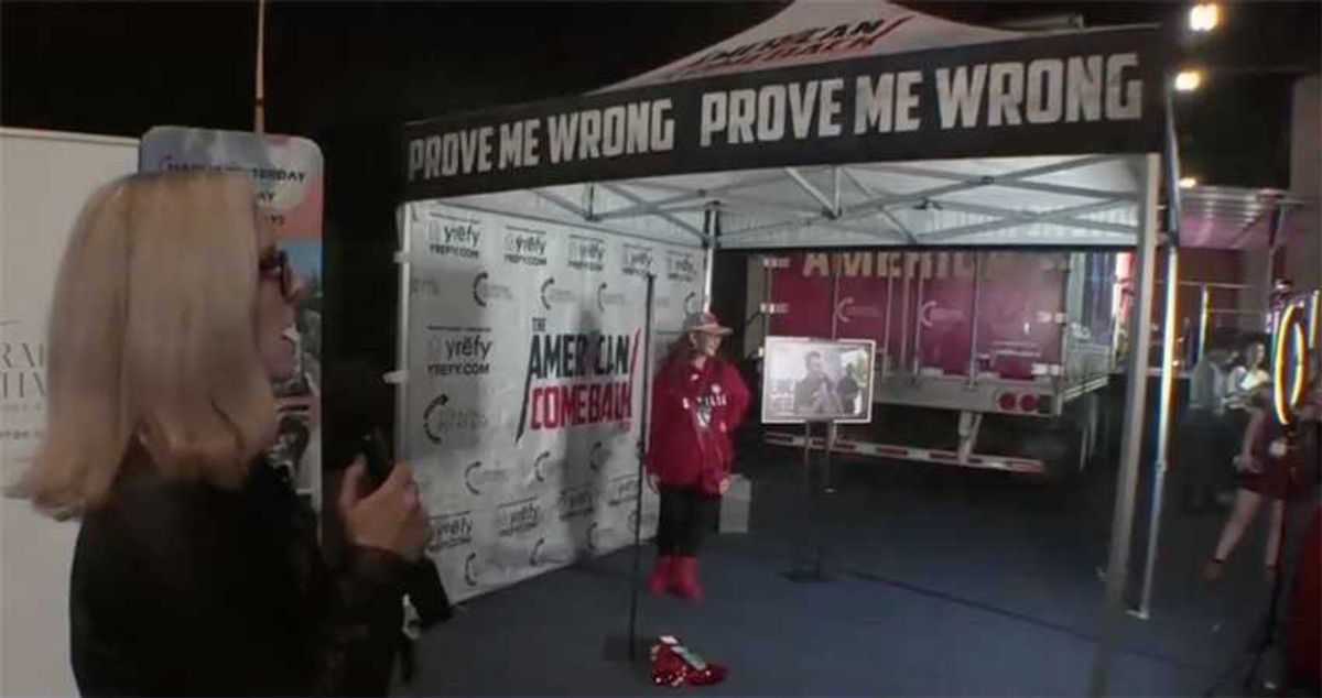Tent where Charlie Kirk was murdered recreated at Turning Point convention — for selfies