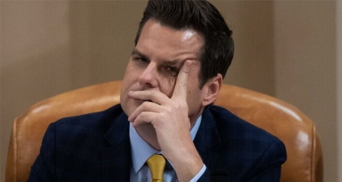 'Bond villain #1 is out': Matt Gaetz withdrawal greeted with relief and joy