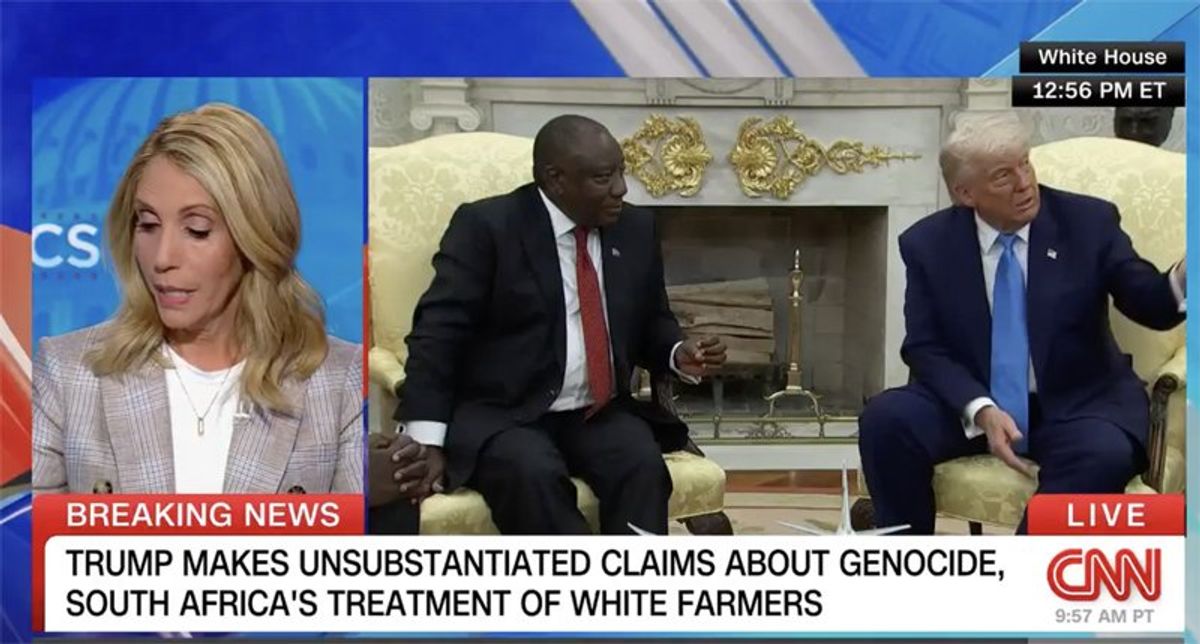 CNN fact-checks 'truly extraordinary' Trump attack on president of South Africa