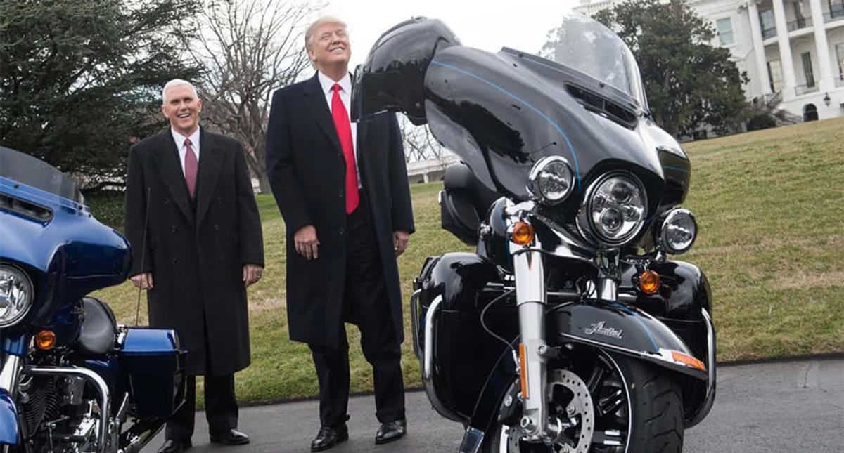 'The motorcycles were AMAZING': Trump brags about bikers group that's running out of gas