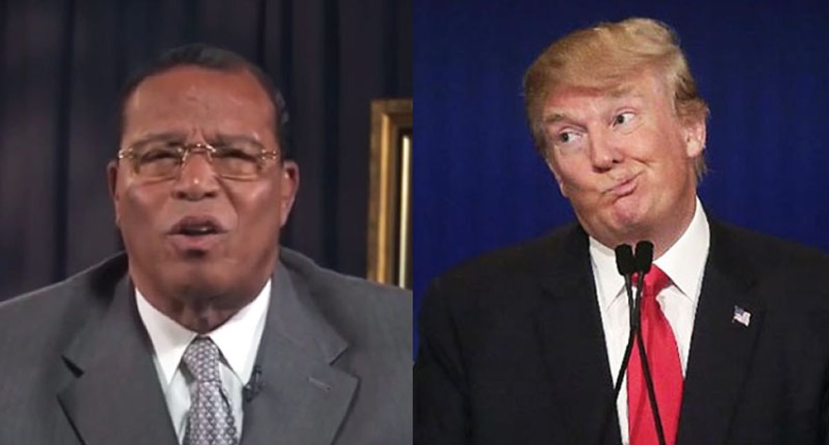 Trump fans cheer support from Nation of Islam's Farrakhan — but the video is old