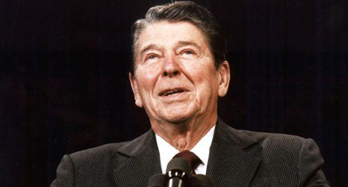 Conservative group's ad argues that Ronald Reagan made 'compelling case for Kamala Harris'
