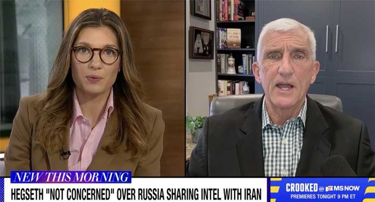 Retired general cuts off MS NOW host in rush to drop the hammer on 'infuriating' Hegseth