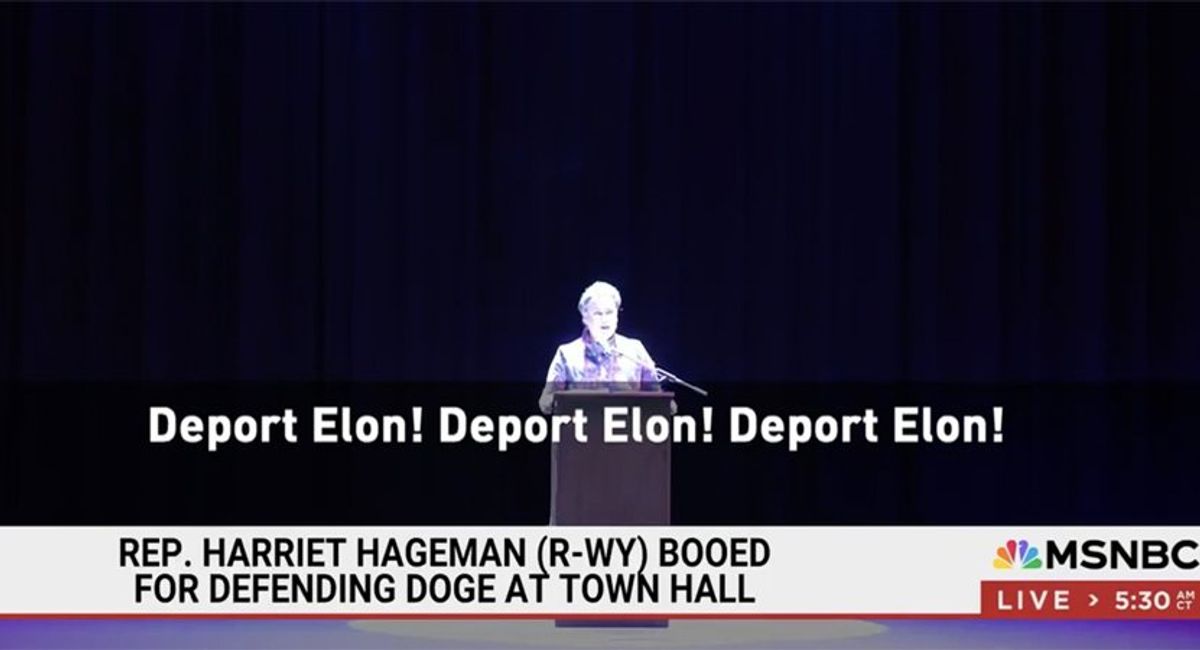 'I disagree': Wyoming GOP lawmaker infuriates town hall crowd chanting 'deport Elon'