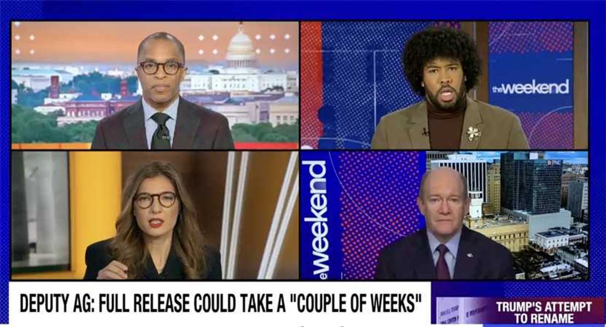 Dem senator sends MS NOW hosts scrambling with mention of Trump check to Epstein