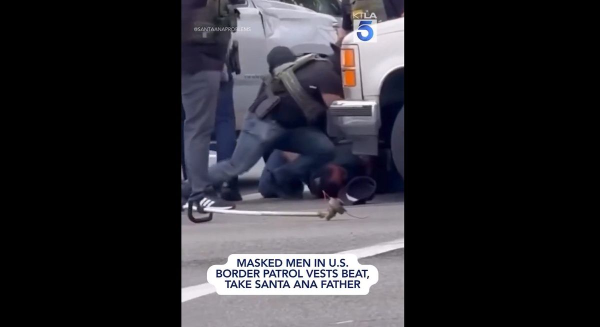 Watch: 'Violent' video shows Trump admin 'forcing man into back of unmarked car'