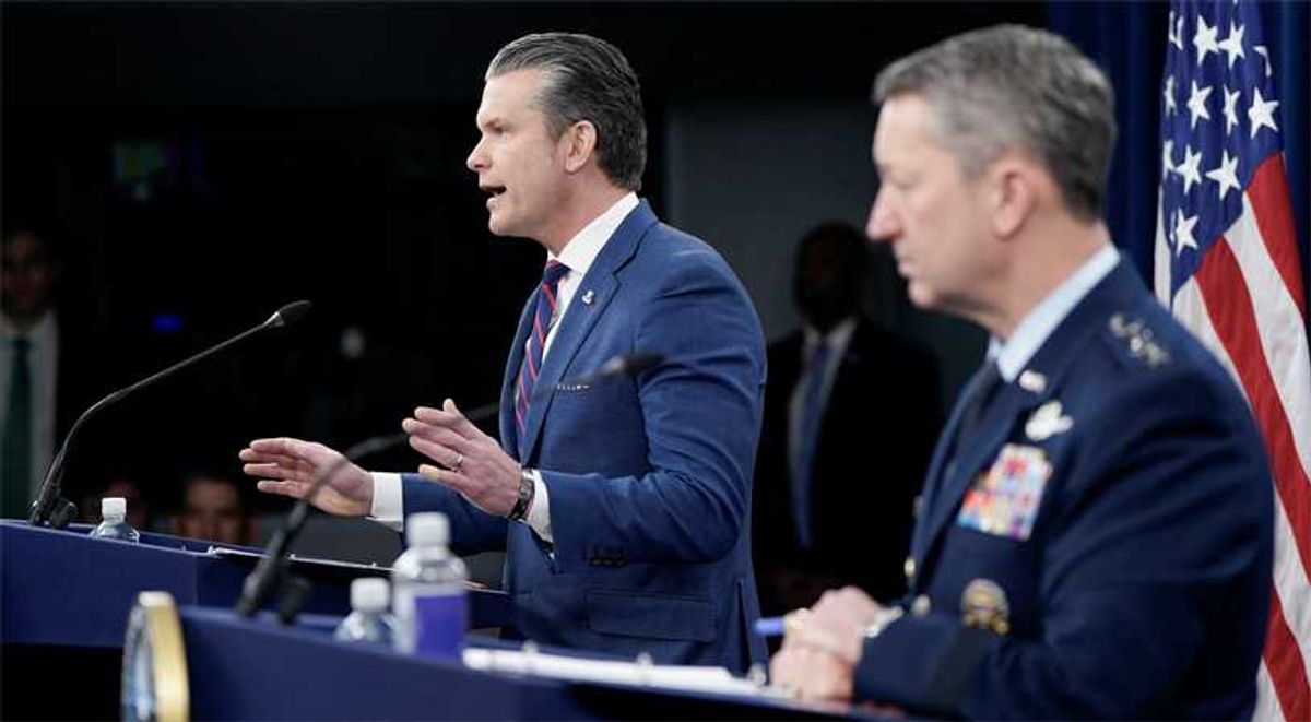 Pete Hegseth snarls at reporter's 'gotcha question' when pressed on Iran war endgame