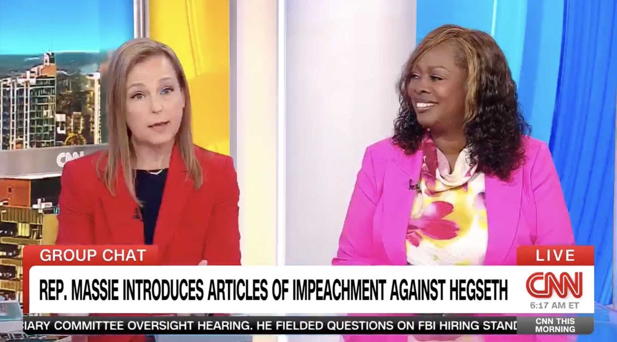 Laughter as conservative's stammering attempt to defend Trump backfires