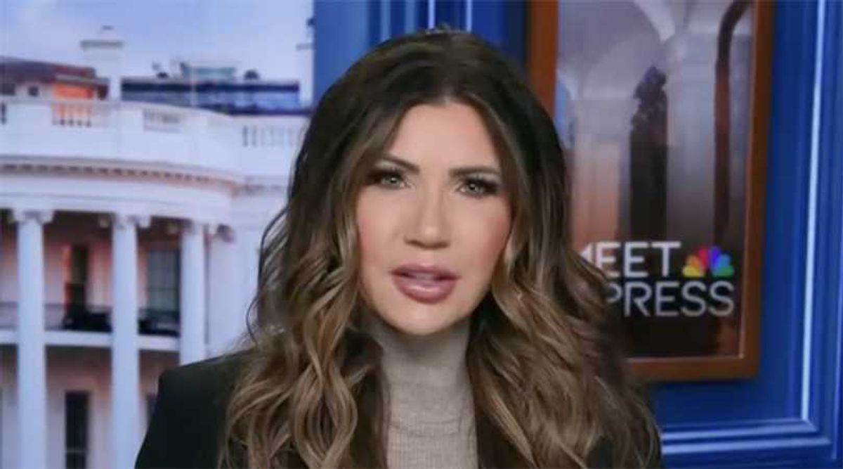 Kristi Noem's court-defying 'confession' mocked with baby-voice impression on MS NOW