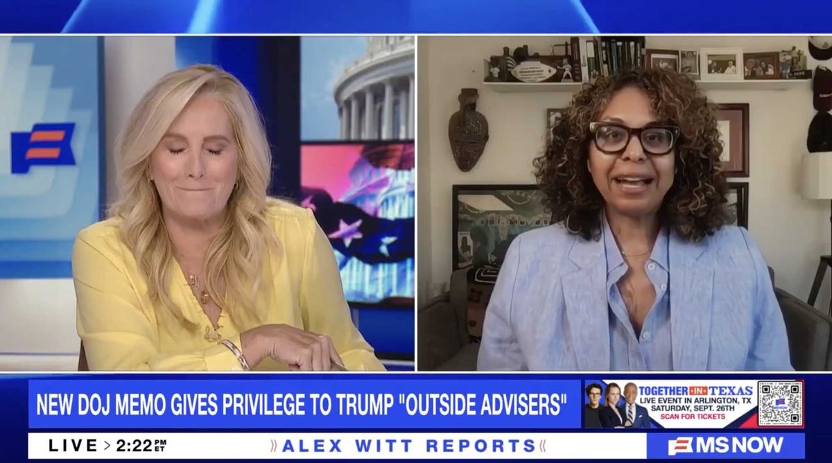 MS NOW anchor breaks down laughing at Todd Blanche: 'I want to set my hair on fire!'