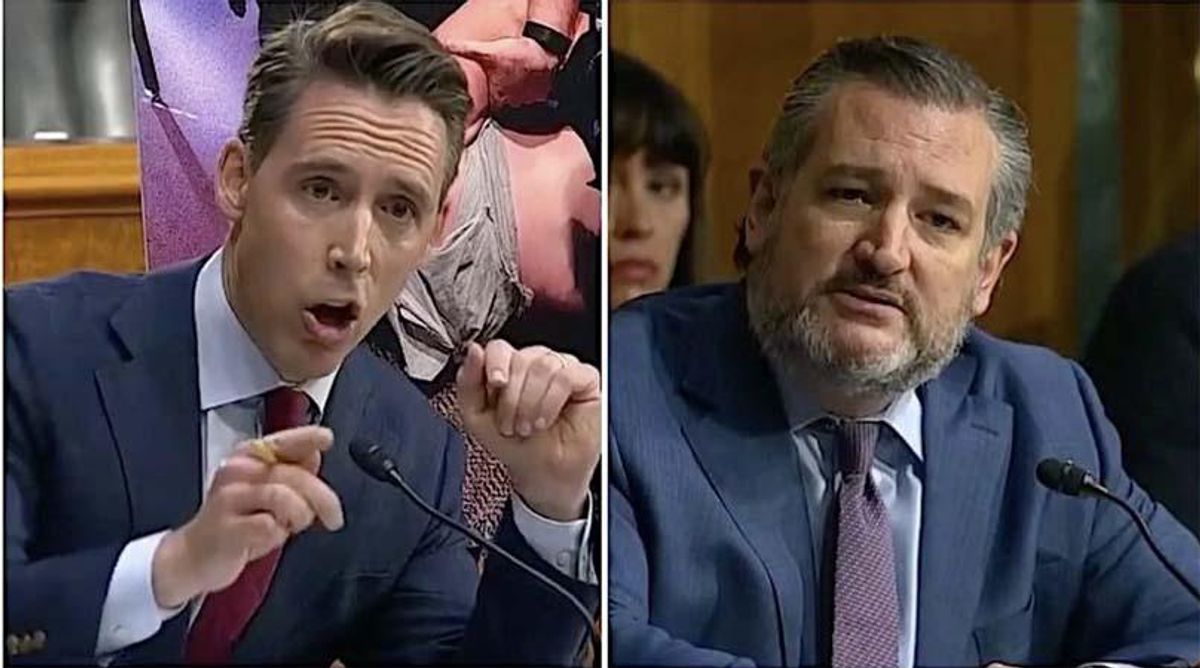 Josh Hawley and Ted Cruz brutally slammed by Jon Stewart for 'celebrating' after killing veterans bill