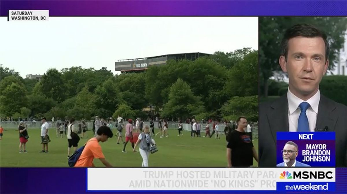 'Not even close': MSNBC reporter shoots down White House parade attendance boast