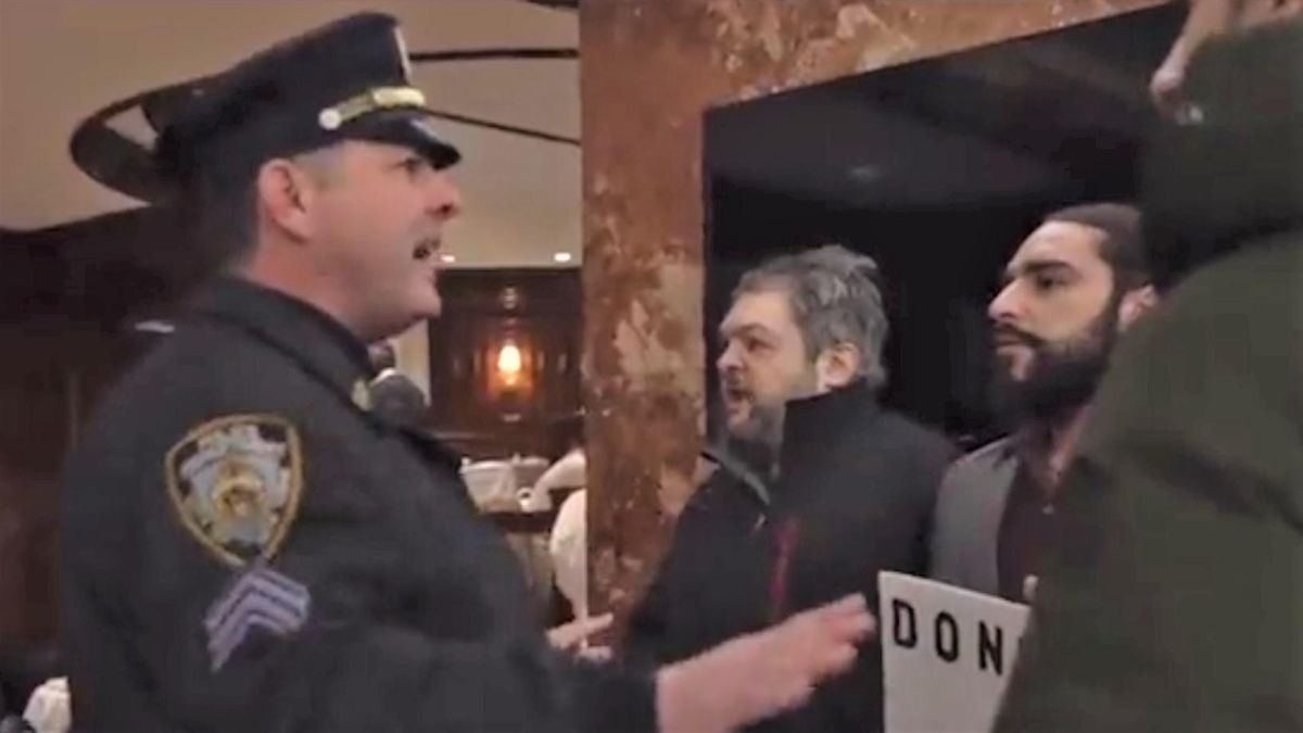 'Trump is a fraud!' Disillusioned supporters rage after being denied service at Trump Grill over vax mandate