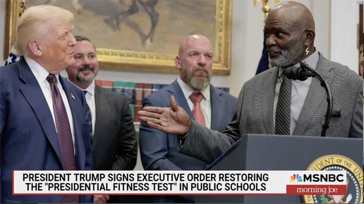 Trump flattened on MSNBC for using a 'Suicide Squad of misfits' to promote new order