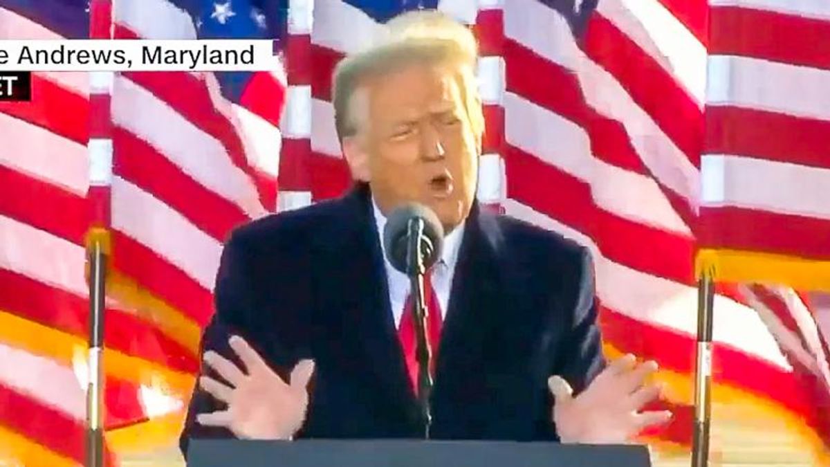 'Pretty repulsive': Wolf Blitzer bashes Trump's 'totally inappropriate' rally before leaving office