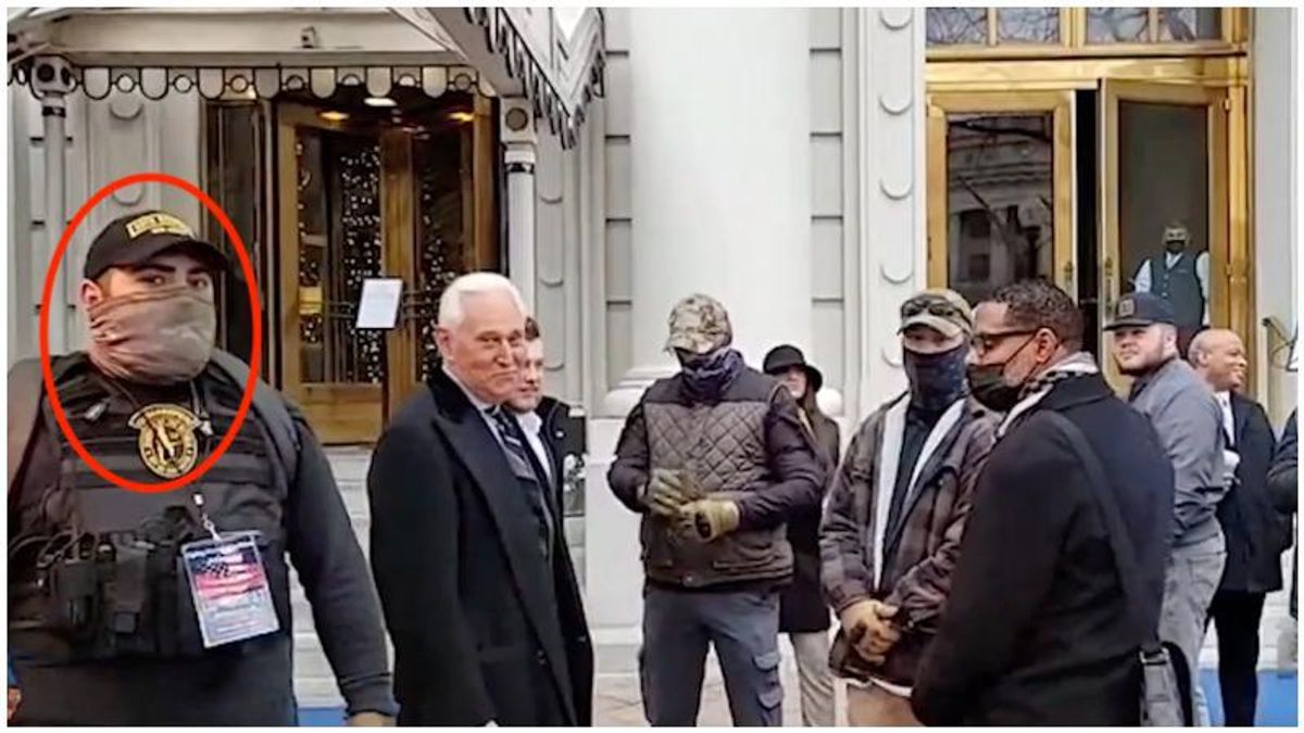REVEALED: Oath Keeper who provided security for Roger Stone on Jan 6 later partook in the Capitol riot