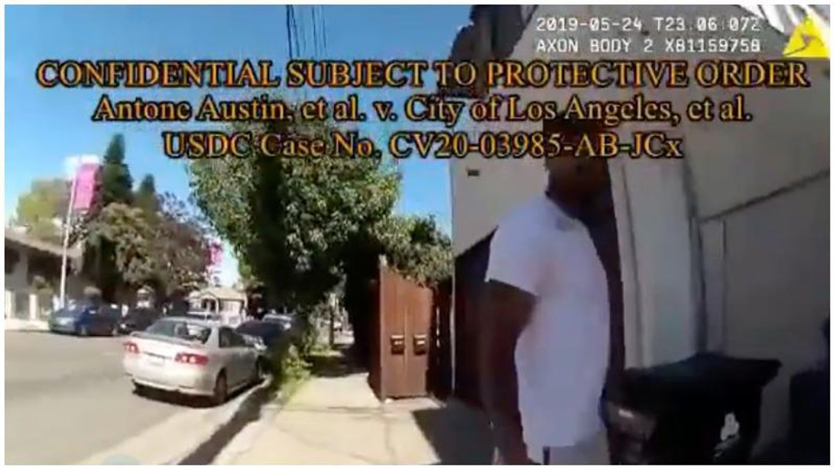 WATCH: LA cops rough up and arrest Black man who smiled at them -- while looking for white suspect