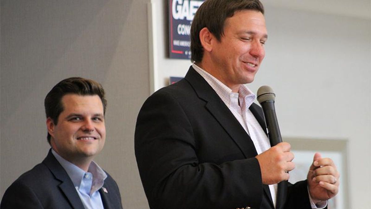 Ron DeSantis dodges questions about pal Matt Gaetz’s legal troubles
