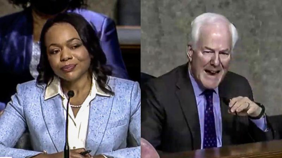 WATCH: John Cornyn gets decimated by Biden nominee after he's confused by satirical op-ed