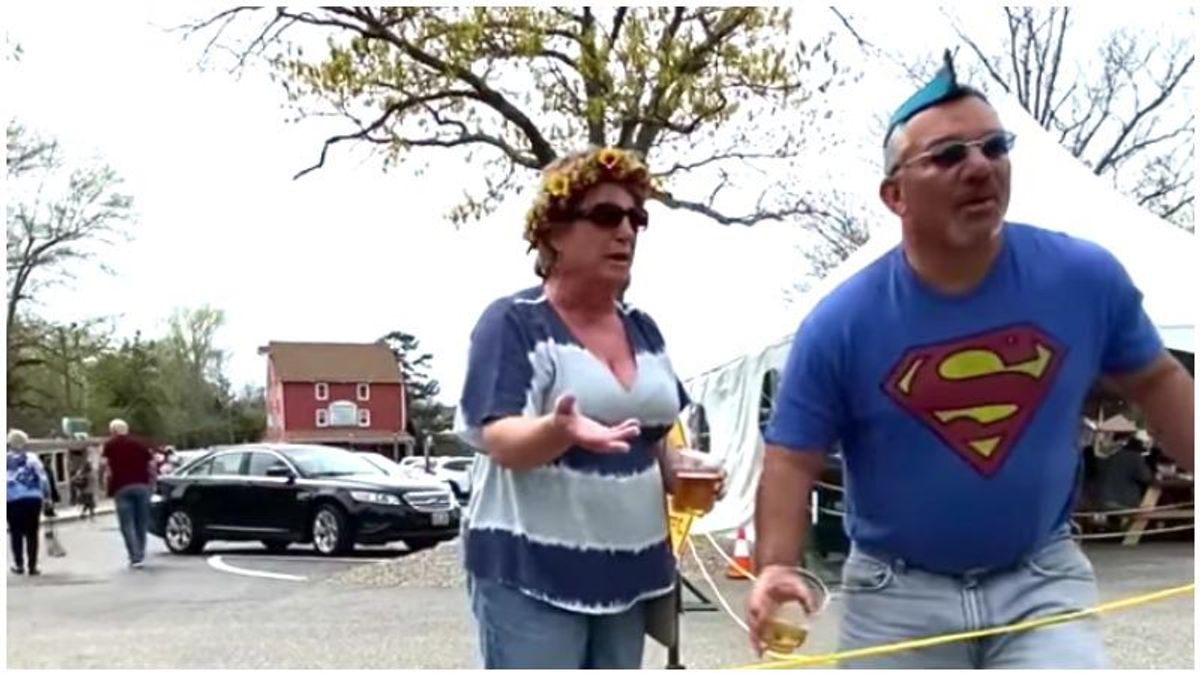 WATCH: Vice principal chucks beer at restaurant patrons who were disgusted with his wife's transphobic rant