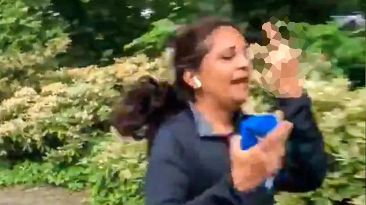 Woman unloads 'barrage of F bombs' at Michael Cohen 'on behalf of all Trump supporters'