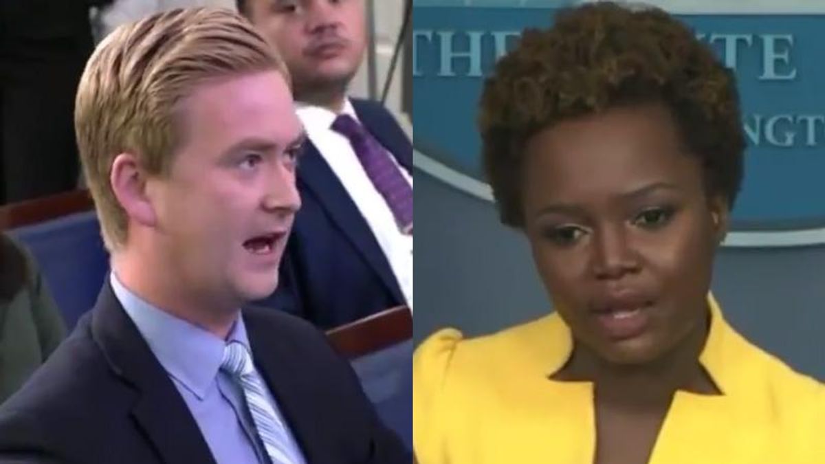 WATCH: Fox News’ Peter Doocy gets expertly smacked down by Deputy Press Secretary Karine Jean-Pierre