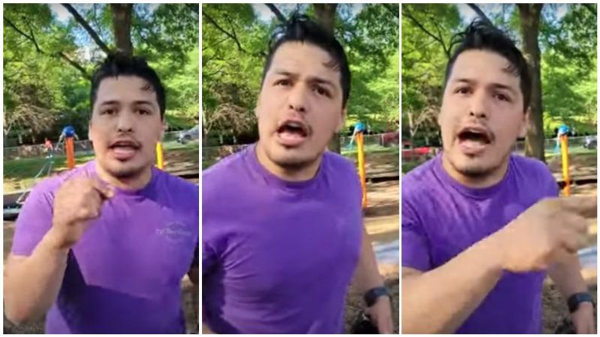 WATCH: Virginia man follows Tucker Carlson's advice and harasses families of mask-wearing children