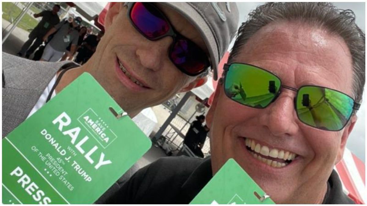 Two major QAnon influencers were given official press credentials to the latest Trump rally