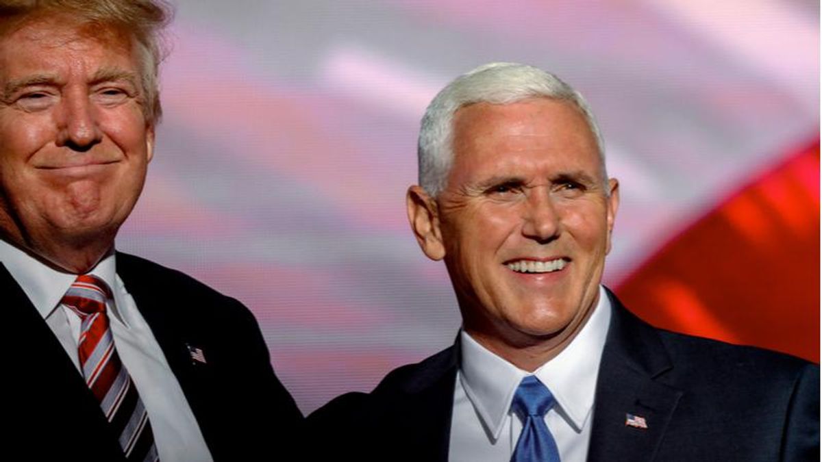 Mike Pence 'lost it' after Trump threw a crumpled up newspaper at him: new book