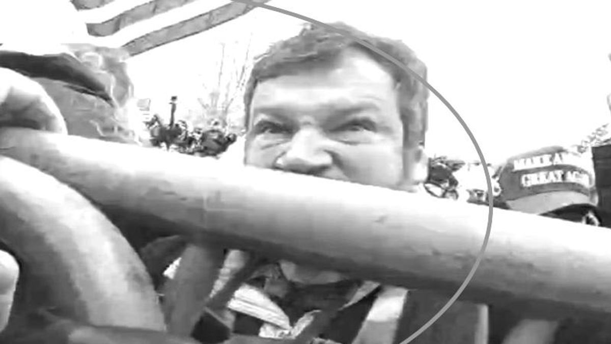 'Most Wanted' Capitol rioter is still on the run after video reveals his physical and profane verbal attacks against police