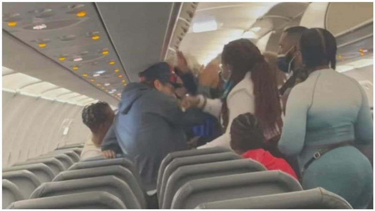 Shocking brawl erupts on Frontier Airlines flight – and passengers say it was sparked by racism