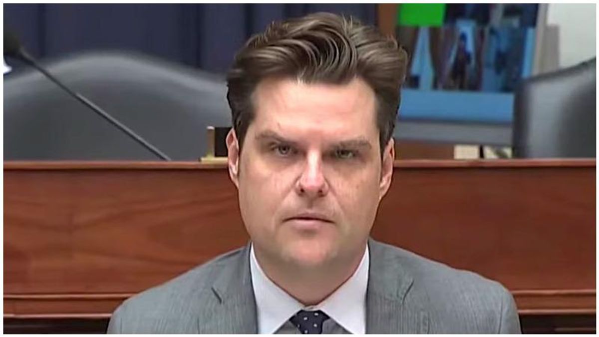 'Snowflake' Matt Gaetz gets buried in mockery for accusing man of assault for blowing a whistle