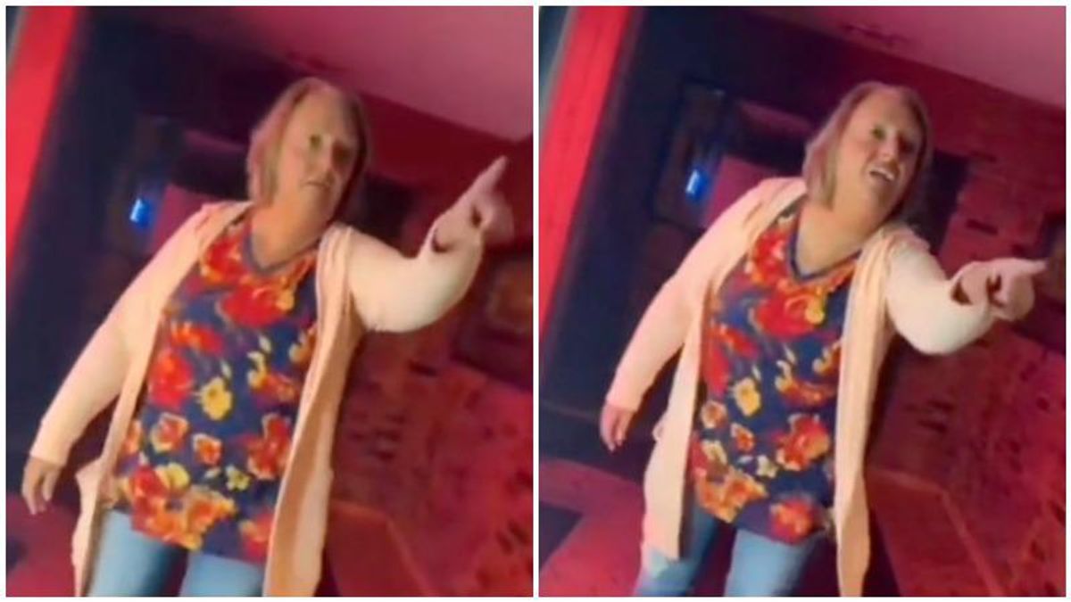 WATCH: Enraged ‘Karen’ attacks Navy sailor at a pizzeria as he calmly endures her physical and verbal abuse