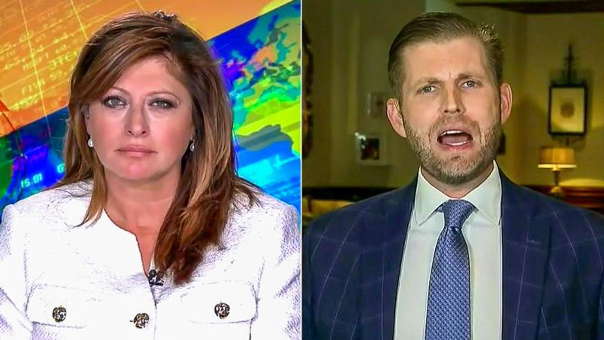Eric Trump melts down on Fox News because he's getting 'subpoena after subpoena after subpoena'