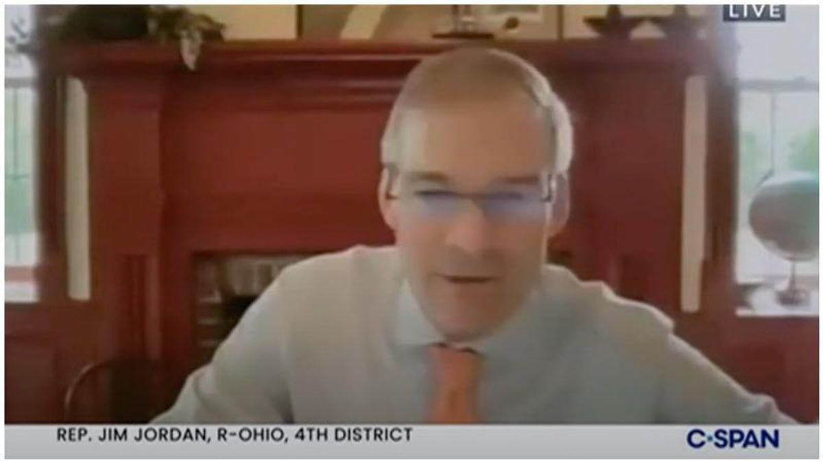Jim Jordan rages at Dems for attacking Trump’s Big Lie: They think COVID went ‘from a bat to a pangolin to Joe Rogan’