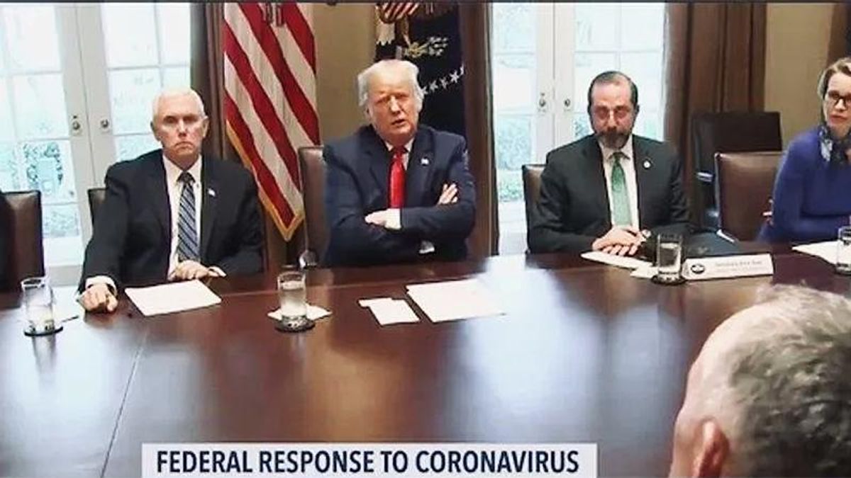 'Detached' Trump appeared to joke about Pence visiting COVID patients just to get people not to shake his hand: new book