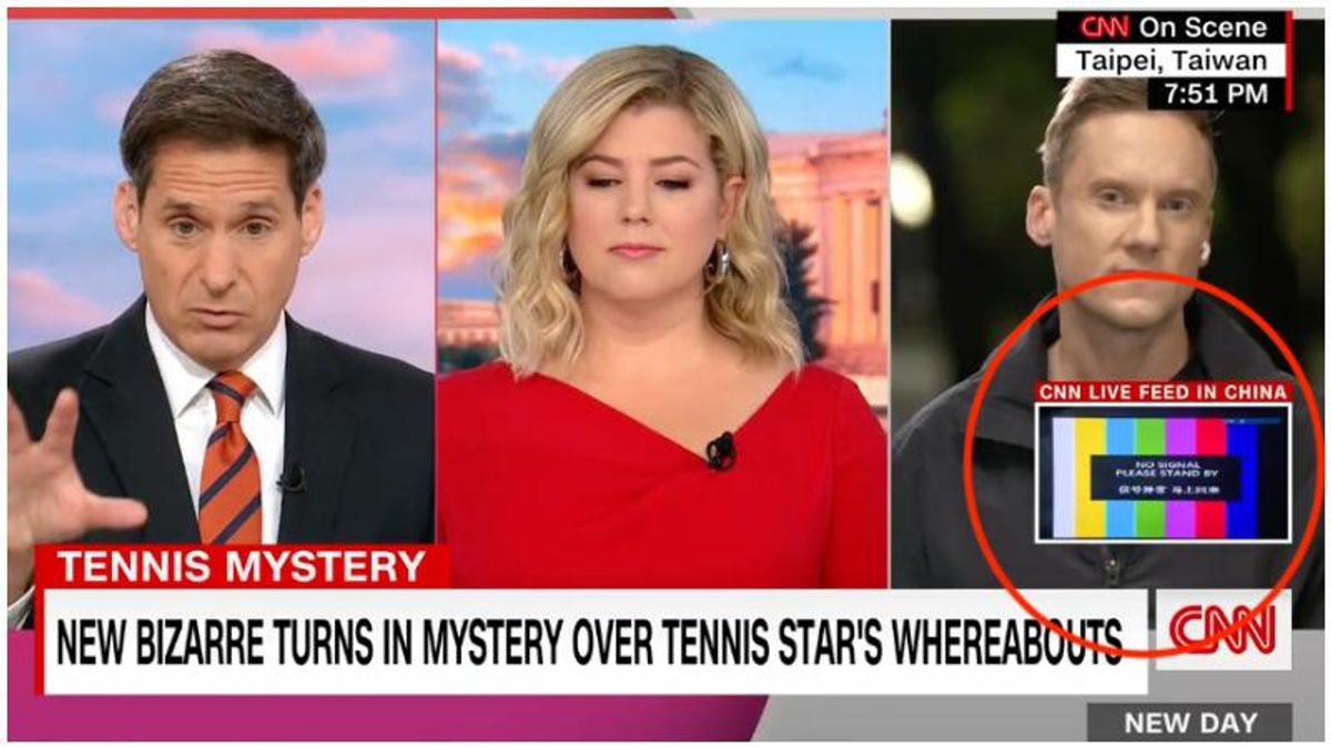 China censors CNN in real time as journalist reports on mystery surrounding tennis star Peng Shuai