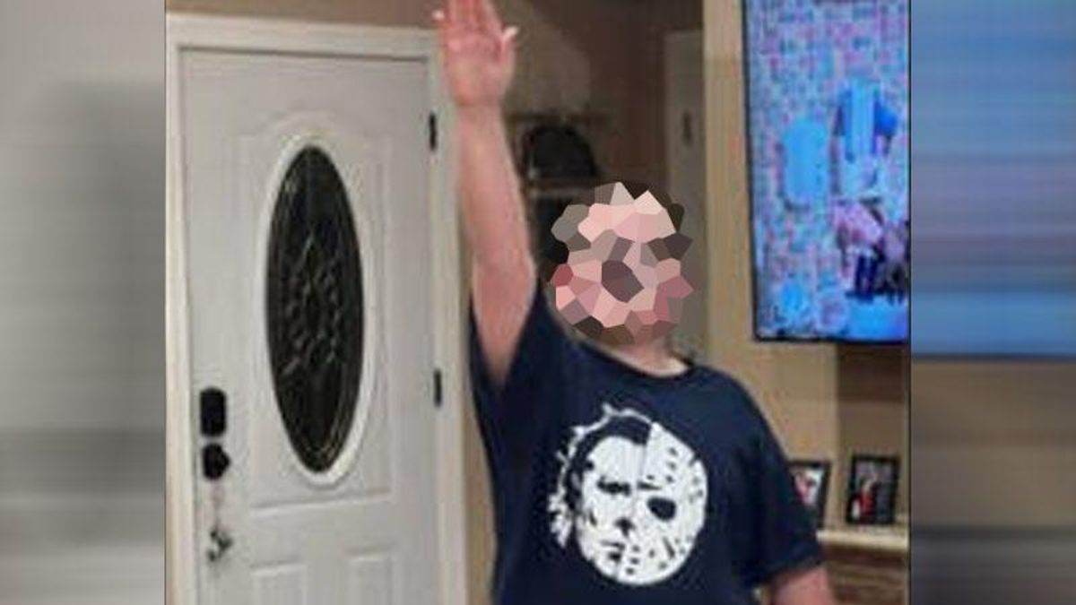 Fired cop says shocking Nazi salute photo was a misunderstanding
