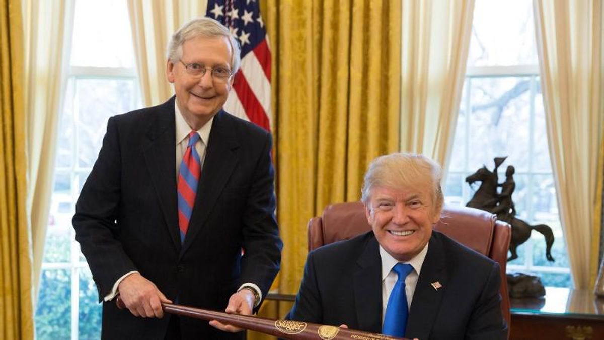 'We're in a quandary': Mitch McConnell reportedly blames Trump for failing Ukraine bill