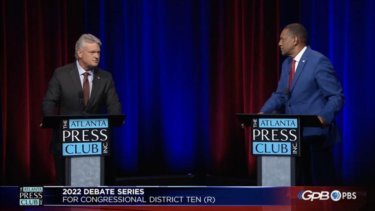 'His dad is a Democrat!' Tensions flare during 10th Congressional District GOP runoff debate