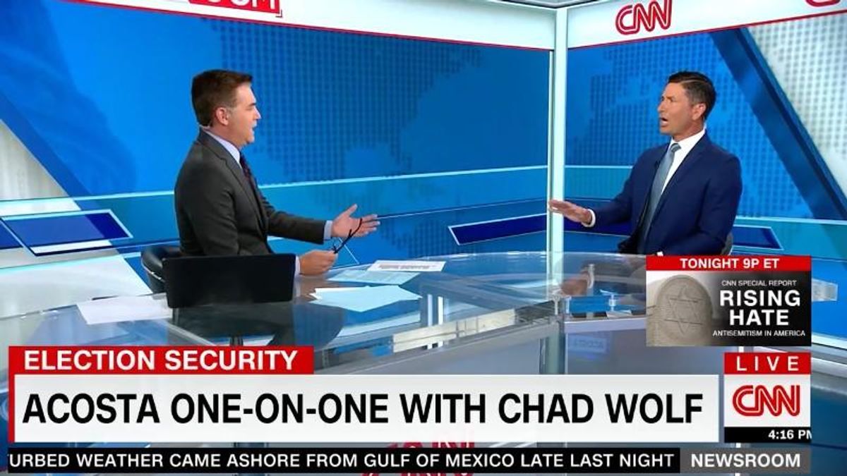 Watch: Jim Acosta grills Chad Wolf on Trump's ongoing election lies in combative interview